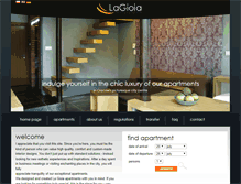 Tablet Screenshot of lagioiaapartments.com